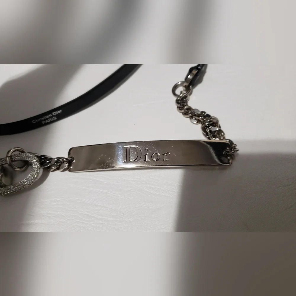Christian Dior by Galliano Hardcore Mousqueton Chain Belt Noir 85 w/ Box (2004) - Picture 9 of 17